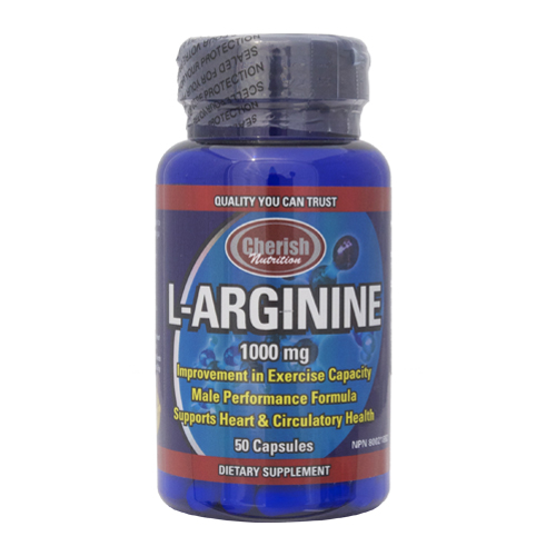 L-Arginine 1000mg, 50 Capsules Image